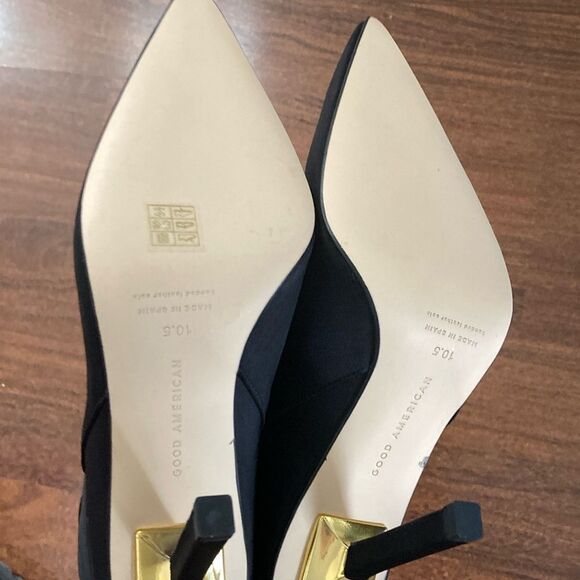 Good American Sleek Black Heeled Boots - Picture 7 of 8